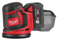 Машина шліфувальна ексцентрикова акумуляторна MILWAUKEE, M18 BOS125-502B, діаметр 125мм (заміна на 4933498254)