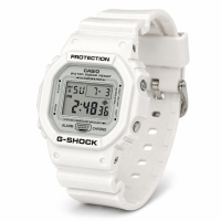 Чоловічий годинник Casio G-SHOCK DW-5600MW-7 білий спортивний з захистом 20 ATM