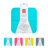 Килимок для злизування WAUDOG Silicone, 190х190х10 мм, блакитний
