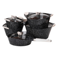 Набір посуду MGC 5 предметів з антипригарним покриттям 2,5/5/7/9 л, чорний