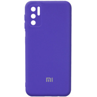 Чохол Silicone Cover Full Camera (AA) для Xiaomi Redmi Note 10 5G / Poco M3 Pro (Фіолетовий / Purple) - купити в SmartEra.ua