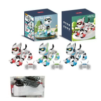 Іграшковий робопес-акробат на сенсорному та радіокеруванні 2.4G із світло-звуковими ефектами