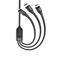 Кабель USB Hoco U104 3 in 1 Ultra 6A 1.2m