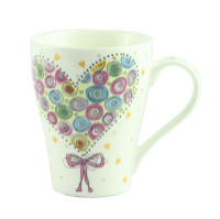 Чашка «Серце з бутонів » фарфор