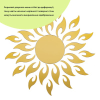 Дзеркальний декор акриловий самоклеючий золото, 27шт (D) SW-00002503