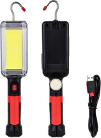 Ліхтар акумуляторний для СТО 20Вт, USB, WOW ZJ-8859 COB з магнітом та гачком 88597 ∙ Акумуляторний ліхтар WOW ZJ-8859 COB для автосервісу та майстерні
