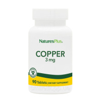 Мідь 3мг, Natures Plus, 90 таблеток