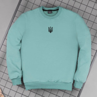 Світшот Pobedov 001 - Герб 4 см наклейка чорна Зелений