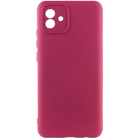 Чохол Silicone Cover Lakshmi Full Camera (A) для Samsung Galaxy A04, Бордовий / Marsala - купити в SmartEra.ua