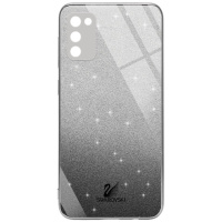 TPU + Glass чохол Swarovski Full Camera Для Samsung Galaxy A02s (Чорний) - купити в SmartEra.ua