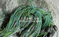 Рамовая сеть. Ø 50мм; h 1.5 м; длина 60м; 0.19 леска. Титан (промышленный лов)