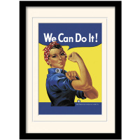 Постер у рамі «Rosie the Riveter» 30 x 40 см