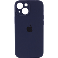 Чохол Apple iPhone 14 Plus (6.7«») - Silicone Case Full Camera Protective (AA) Темно-синій / Midnight blue - купити в SmartEra.ua