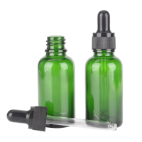 Флакон скляний зелений 30 мл з піпеткою