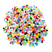 Помпоны / 1 см / 1000 шт / микс