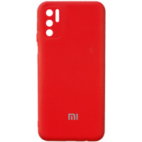 Чохол Silicone Cover Full Camera (AA) для Xiaomi Redmi Note 10 5G / Poco M3 Pro (Червоний / Red) - купити в SmartEra.ua