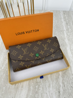 Гаманець Louis Vuitton конверт великий зелений овал LUX якість у фірмовій коробці