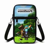 Сумка-чохол для телефону Minecraft,дитяча сумка через плече, водонепроникна міні-сумка (4739)