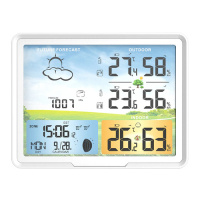 Метеостанция беспроводная с барометром ЖК 7.5&quot., 2 выносных датчика, PT20B