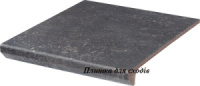 Сходинка з капиносом пряма Paradyz Viano Antracite 30x33