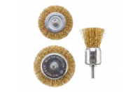 Набор щеток Intertool 30 x 50 x 50мм латунь (3шт) (BT-0302)