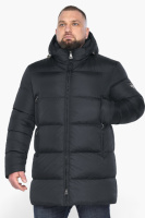 Куртка мужская Braggart зимняя удлиненная с капюшоном - 63957 графитовый цвет