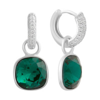 Серебряные серьги CatalogSilver с фианитами (60002275)