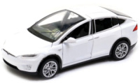 Машинка металлическая автопром 6603 Tesla Model X 100D 1:32 Белый, Автопром, 1:24