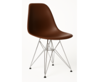 Стілець Тауер ніжки метал пластик коричневий