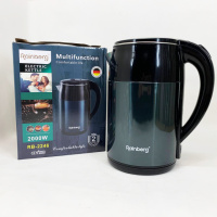 Чайник электрический Rainberg RB-2246 из нержавеющей стали 2000 Вт 2л, хороший электрический чайник Blue