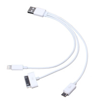 Кабель USB 3 в 1 microUSB/IPHONE 4/IPHONE 5 (Lightning) ZX225