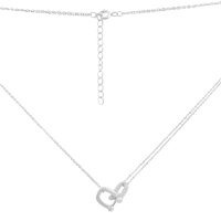 Серебряное колье CatalogSilver с фианитами, вес изделия 4,53 гр (2191865) 400450 размер