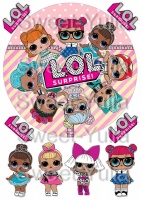 Вафельные картинки на тему: Куклы LoL