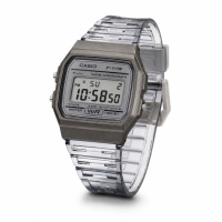 Чоловічий годинник Casio F-91WS-8D Original — прозорий спортивний годинник з електронним циферблатом