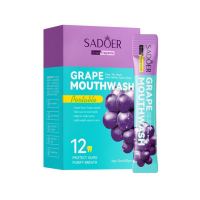 Ополіскувач для рота в стику Sadoer grape Mouthwash з ароматом винограду (В упаковці 20 стіків)