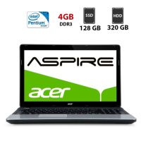 Ноутбук Б-класс Acer Aspire ES1-531 / 15.6« (1366x768) TN / Intel Pentium B960 (2 ядра по 2.2 GHz) / 4 GB DDR3 / 128 GB SSD + 320 GB HDD / Intel HD