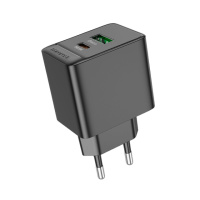 Мережевий Зарядний Пристрій Borofone BAS14A 1USB/1USB-C 20W