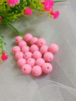 Акриловые бусины / 10 мм / розовый