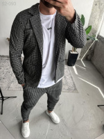 Костюм - cірий - 52-093