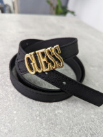 Ремінь жіночий Guess вузький чорний