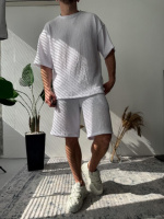 Комплект футболка/шорти білий | 42-045