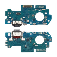 Разъём зарядки для Samsung A346 Galaxy A34 на плате с микрофоном и компонентами Original