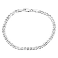 Серебряный браслет CatalogSilver с без камней, вес изделия 3,54 гр (2172079) 18 размер