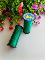 (1 шт) Нить капроновая обувная 375 т. Цвет зеленый. Катушка 20 м