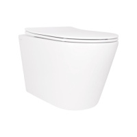 Унітаз підвісний Qtap Scorpio безободковий Ultra Quiet з сидінням Soft-close QT14332380ASW