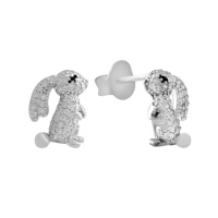 Серебряные серьги CatalogSilver с фианитами (2137597)