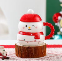 Кружка с крышкой новогодняя Merry Christmas 2 13686 400 мл