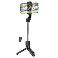 Селфі-трипод HOCO K17 Figure mini live broadcast stand (75cm) Black (6931474762450)