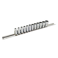 Набор головок на планке 12-гранные 1/4« 12ед. 4-13мм TOPTUL GAAQ0801U-12