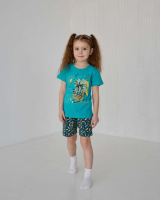 Комплект для дівчаток із шортами - Ананас   3-4, 5-6, 7-8 років